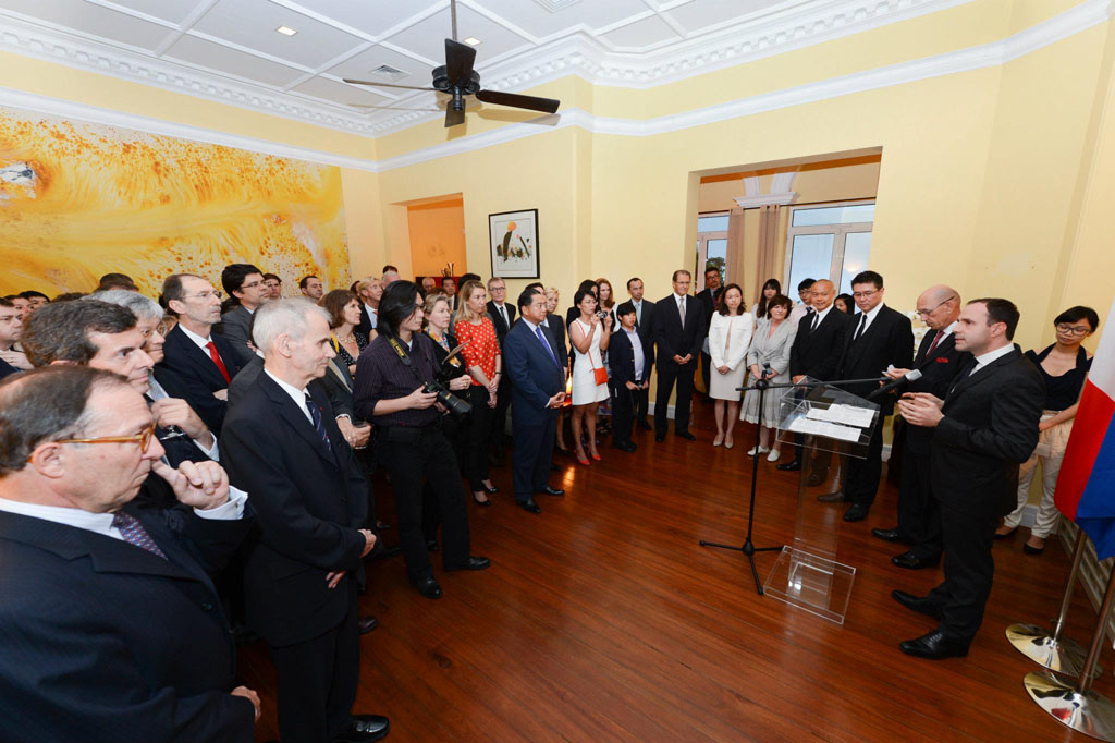 Welcoming speech by the Consul General of France at his official HK residence