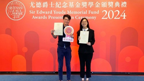 Two Lingnan students awarded by the prestigious Sir Edward Youde Memorial Fund