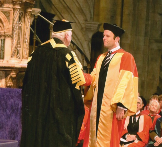 Prof Darrell Rowbottom receives prestigious higher doctorate