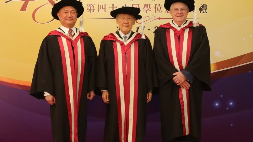 嶺大頒授榮譽博士學位予三位傑出人士