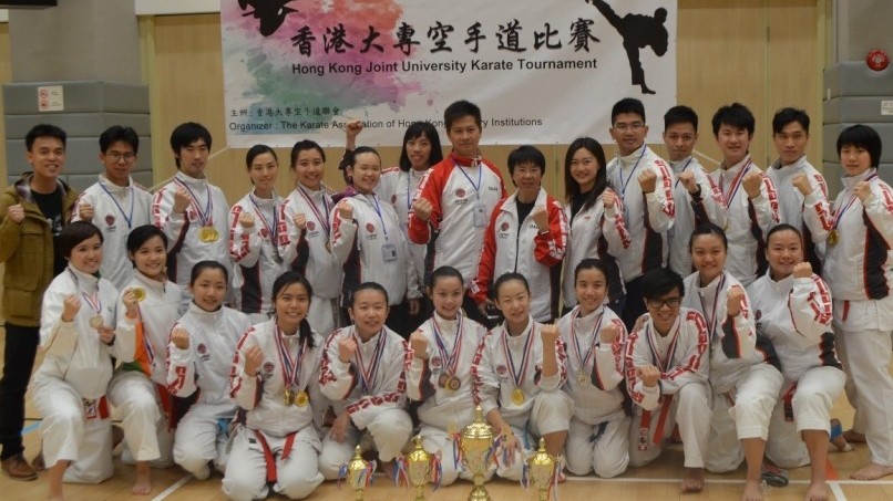 Karate Team of Lingnan crowned Overall Champion in the Joint University Tournament