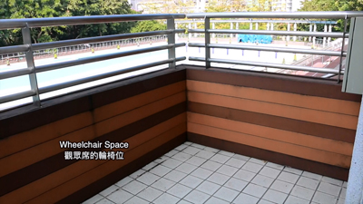Wheelchair Space in Swimming Pool