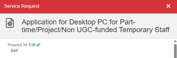 Application for Desktop PC for Part-time/Project/Non UGC-funded Temporary Staff