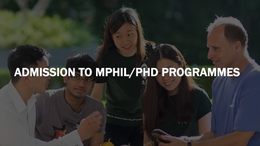 Admission to MPhil/PhD Programmes