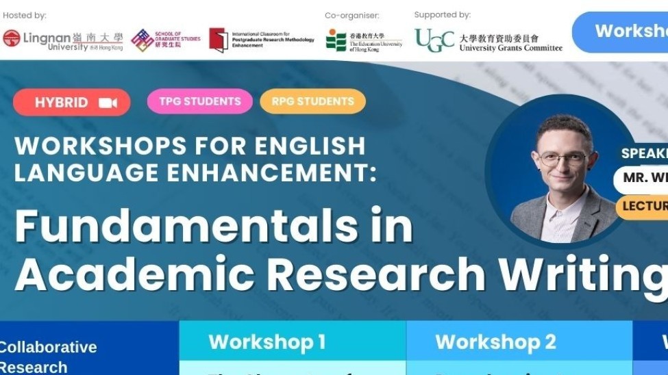 Workshops for English Language Enhancement: Fundamentals in Academic Writing