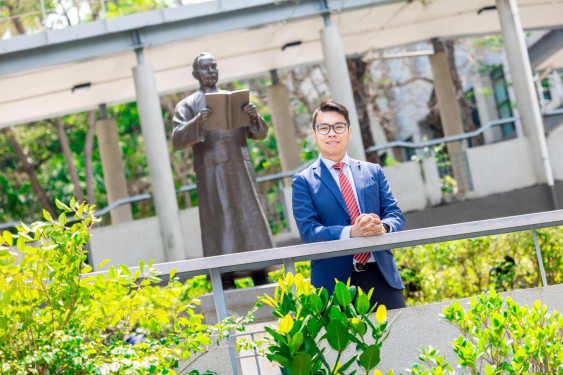 Mr TSANG King Hin (IMCSP Graduate 2024/25, Awardee of Dr. and Mrs. James Tak Wu Awards for Outstanding Service)